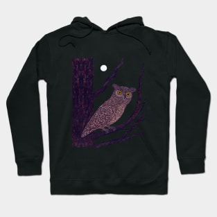 The Watchful Night - Owl design Hoodie